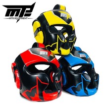 MTB boxing helmet head protector adult fighting children boxing Sanda Muay Muay Thai training thickened headgear