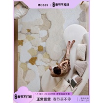 Moxi Texture Bedroom Carpet Thickened High Quality Living Room Balcony Cream Wabi Sabi Style Mat 2022 New
