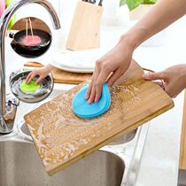 Washing silicone multifunctional Brush pan artifact kitchen household silicone scrub cloth silicone dish cloth brush bowl coaster