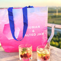 Human salty jam original design eco-friendly bag preparation shopping bag portable shoulder bag waterproof gift packaging