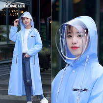 Raincoat long full body rainproof 2021 summer men and women single riding electric battery car new adult poncho