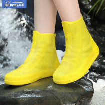 Beautiful rain shoe covers men and women Rain waterproof non-slip thick wear-resistant rain foot cover silicone water shoe cover rain shoe cover