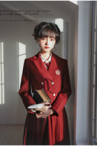 Walnut JK (Ceylon black tea) original JK uniform western milk dress suit jacket big lady suit