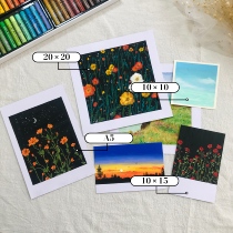 Susy Xiao Meng oil painting stick for self-use painting special A5 paper high quality fine lines special white cardboard 50 Kent paper