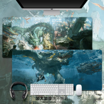 Creative game mouse pad Chinese style green dragon white tiger Xuanwu unicorn ancient style super thick thick computer table pad tide