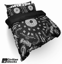 Cashew flower American hip hop hiphop West Coast Chicano oldschool Flower body word bed four-piece set