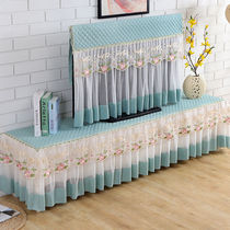Pastoral TV cover 55 dust cover lace fabric 47 TV cover 60 rectangular TV cabinet cover cloth cover cloth cover towel