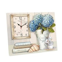 Living room meter box decorative painting Dining room hanging painting punch-free distribution box Nordic wall clock creative clock mural