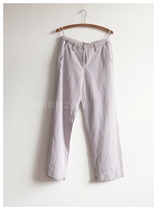 Old exception 12 years still water series thick cotton small wide leg casual pants