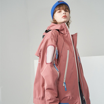 2021 National Tide Couple Men and Womens Chuang Two-Piece Set Removable Winter Ski Down Jacket