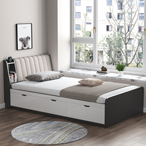 Custom Tatami single bed 1 meter 2 childrens high box storage bed storage home bedroom drawer Modern apartment bed