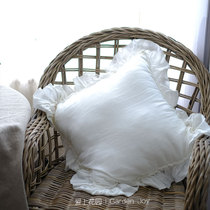 Fall in love with the garden) Garden groceries soft rattan chair pillow hemp linen tablecloth