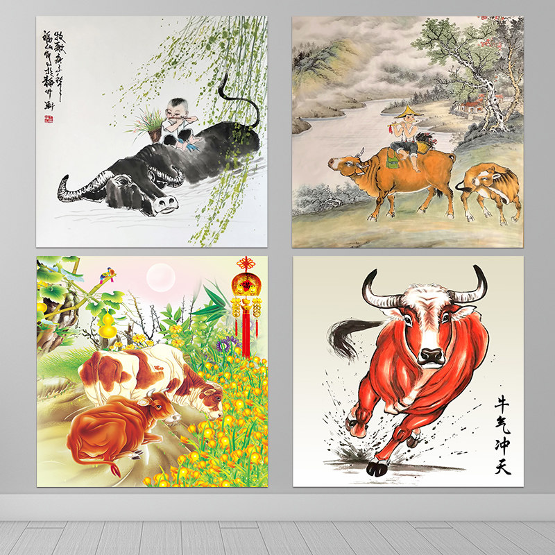 牧童骑牛挂画-牧童骑牛挂画促销价格、牧童骑牛挂画品牌- 淘宝