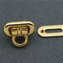  Japan imported folding lock bag folding lock High-quality folding lock ring-shaped folding lock plated with real gold