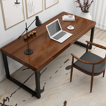 Solid Wood computer desk desk desk Nordic creative loft simple modern bedroom sports game home desk