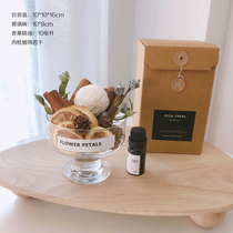 Fire-free cinnamon aromatherapy essential oil decoration lemon fragrance room bedroom purification air light fragrance Tanabata gift