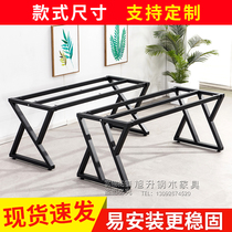 Custom wrought iron metal table leg bar stand table foot marble table stand iron shelf