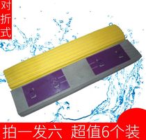  6 packs of half-folded rubber cotton mop head replacement half-folded absorbent sponge rubber cotton mop head