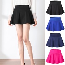 Summer running sports pants skirt tennis dance yoga quick-dry fake two pieces anti-light fitness lined short skirt women