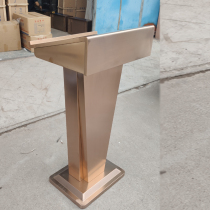 Stainless steel podium Catering reception desk Sales department Welcome desk Visit registration desk Duty desk Consultation desk Review desk