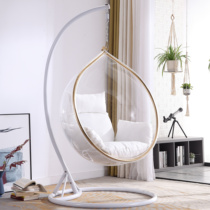 Nordic balcony Net red hanging chair ins Wind homestay swing basket girl room home lazy transparent rocking chair