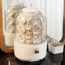 Earrings jewelry storage box Light luxury high-end bracelet earrings necklace hair accessories large-capacity net red transparent display shelf