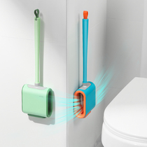 Silicone toilet brush without dead corners hanging wall type household washing toilet wall wall brush Net Red cleaning artifact