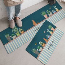 Kitchen floor mat bedside mat absorbent non-slip mat bathroom bathroom mat long strip door mat