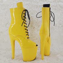 Leecabe spot 20CM high-heeled boots pole dance picture models do not return do not change Consider clearly ordering