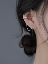 925 Pure Silver Streaming Suearrings Temperament Ear Line 2021 New Tide Ear Lukewarm Air Ear Accessories
