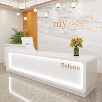Bar counter cashier Beauty salon Simple baking paint Training institution Consulting desk Company front desk Reception desk customization