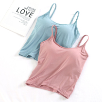 Camisole women with chest pad Modal cup bra one-piece sports yoga base wear beautiful back summer