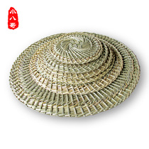 Steamer straw mat round size encrypted steamer mat non-stick pure hand-made straw mat Small Steamed Bun mat