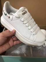 Hong Kong white shoes womens autumn 2021 sports and leisure thick-soled increase wild couple large size low-top board shoes trend