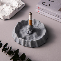 Creative personality trend lunar astronaut ashtray Nordic modern light luxury office ins Wind ashtray ornaments