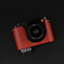 Italian cowhide leica leica q2 leather case leica Q2 protective case camera bag leica Q2 camera case half set
