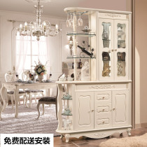  European-style entrance cabinet Partition foyer cabinet Wine cabinet home shoe cabinet one simple modern living room hall cabinet screen cabinet