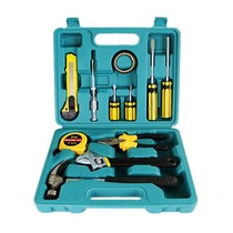  Household hardware toolbox set Wrench hammer combination Multi-function toolbox box 12-piece gift set