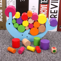 Boys and girls concentration training early education and intelligence toys 1-2-3 years old children parent-child interaction balance building blocks