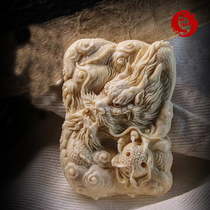 Mammoth ivory hand-carved classic dragon spit beads brand pendant fashion classical play accessories for men and women