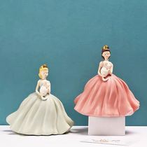 Princess and cat art ornaments Nordic ins girl heart home living room decoration to send friends wedding holiday gifts