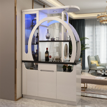 Living room partition cabinet Double-sided wine cabinet Modern simple door screen shoe cabinet Feng Shui entrance decoration locker