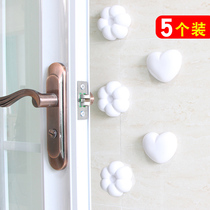 Thickened flower anti-collision cushion creative heart-shaped door handle door lock protection cushion door rear wall anti-collision cushion home