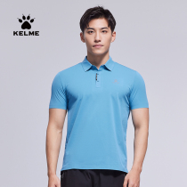 KELME Karmei Official Flagship Store Short Sleeve Mens 2022 New Summer Pure Color T-shirt Casual Turno Polo Shirt