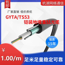 Direct buried cable Heavy armor double sheath GYTA TS53-4B1 GB buried cable 4 core 6 core 8 core 12 fiber optic cable