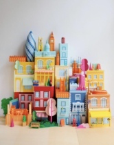 Orange flavor pill shop creative handmade paper-cut material thousand color paper 90 color 16 open 120g streetscape paper cut