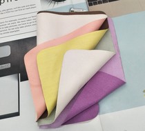 Double-sided two-color island silk glasses cloth camera lens cloth cleaning cloth cotton glasses cloth custom LOGO