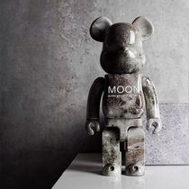 Violent building Wood bear bearbrick moon doll hand-held ornaments Tide play model doll blind box gift new