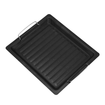 Happy together barbecue tools accessories household barbecue tray Korean non-stick frying tray outdoor barbecue 30 * 25cm