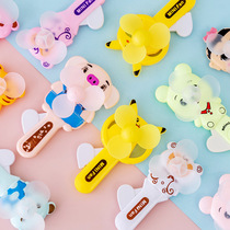 Hand fan manual cartoon children with fan hand pressed small fan portable toddler corner for sweeping code gifts